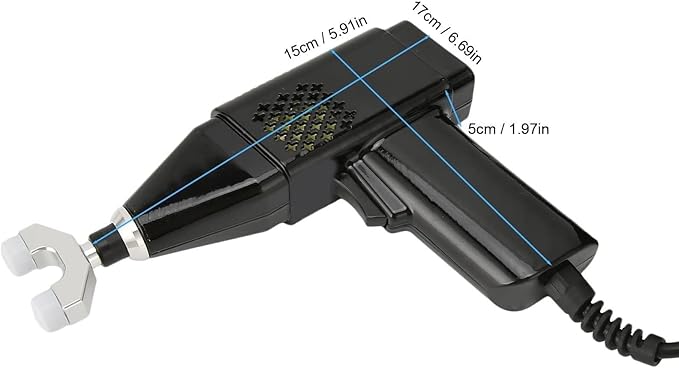 3-Level Chiropractic Adjustment Adjustment Tool Electric Spine Chiropractor Massage Gun Deep Tissue Percussion Muscle Massager(Black)