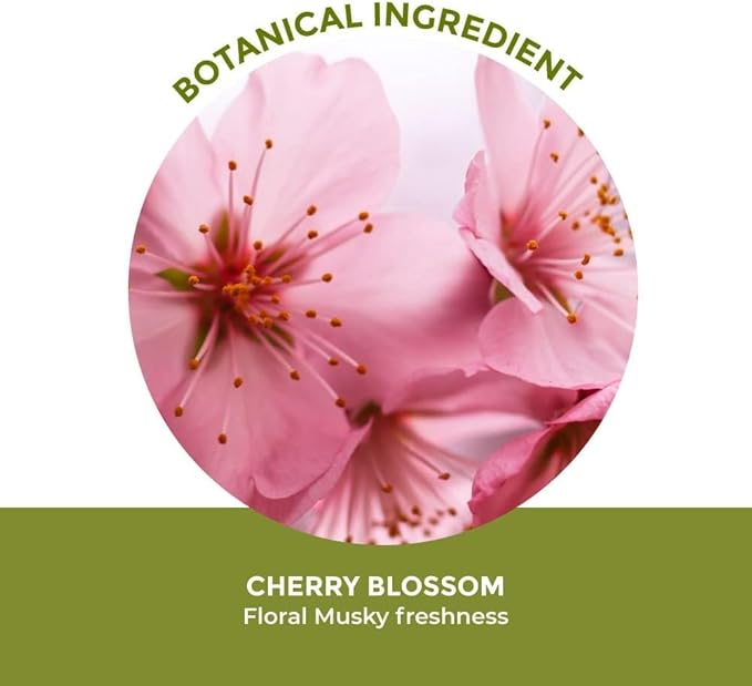 Yves Rocher Cherry Blossom Bloom Perfumed Shower Gel Nourishing Moisturizing Body - 200 ml./6.7 fl.oz. Set of 2 Best Gift Kit