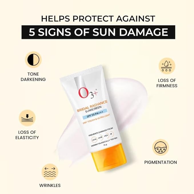 03++ Professional Bridal Radiance Sunscreen SPF 50 PA+++ 75g Broad Spectrum UV Protection