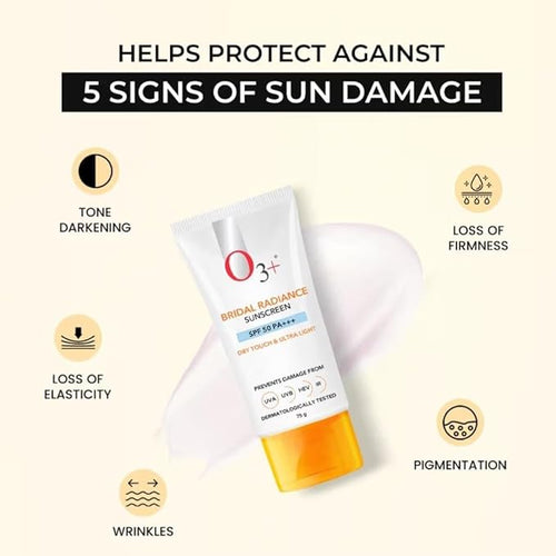 03++ Professional Bridal Radiance Sunscreen SPF 50 PA+++ 75g Broad Spectrum UV Protection