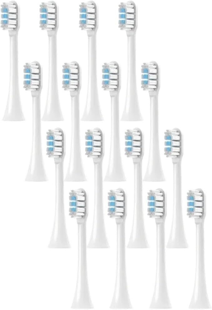 Electric Toothbrush Heads are Suitable for T300 16/20 Pieces(White-16pcs)