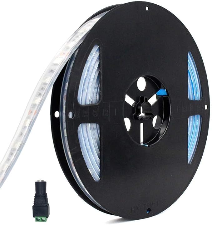 5M/16.4ft SMD5050 300LEDs Near Infrared 660nm NIR Single Chip DC12V 24W Flexible IR LED Strips Light IP65 Waterproof 8mm Wide 120LEDs/M 4.8W/M Light Strip