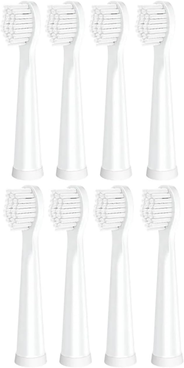 16pcs Replacement Toothbrush HeadsCompatible for Clean Bristles(White 16pcs)