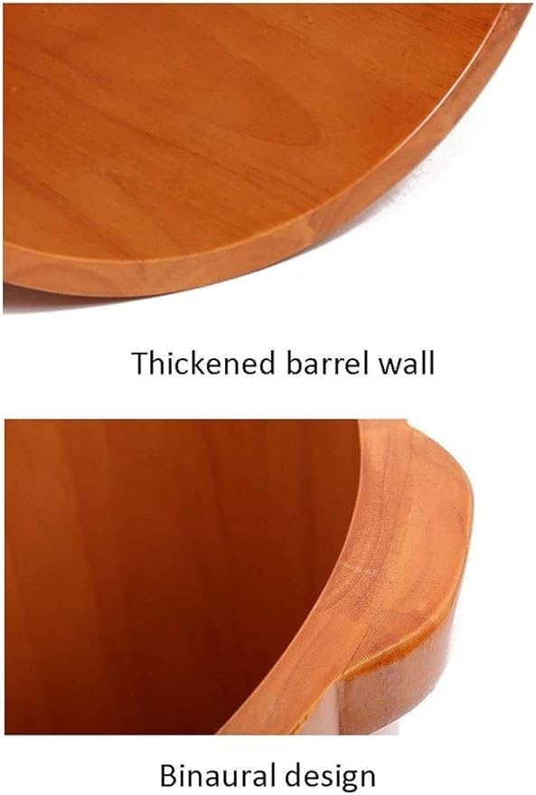 Foot Tub Wooden Foot Basin Household Gift Foot Soaker TubWooden Foot Soak Sauna Foot Tub Massage Spa Sauna SoakHandmade Wooden Footbath TubsFoot Bath Wooden Bucket Foot SpaSauna Accessories Hou
