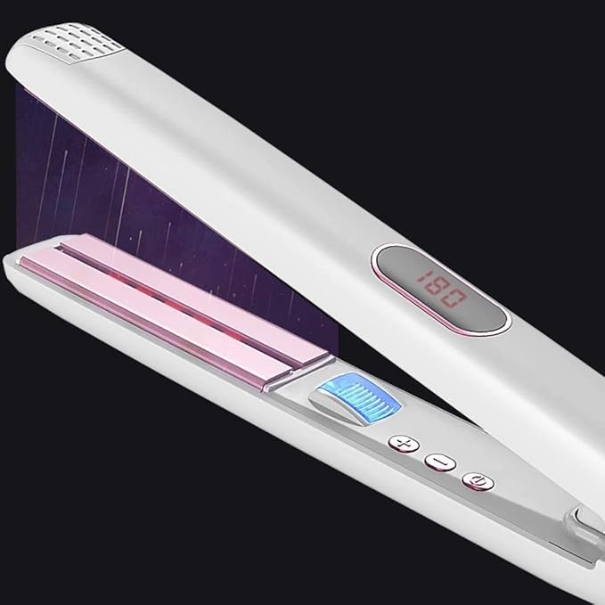 Ceramic Tourmaline Hair Straightener Flat Iron and Curler Styling Tools Straightening Plate Negative Ion Electric Curler Does Not Hurt Straight Straight Folder Little Straight Hair
