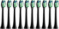 10PCS Replacement Brush Heads Compatible for HX6930 HX6064 Sonic Electric Toothbrush Vacuum Soft Bristle Nozzles(10Black)