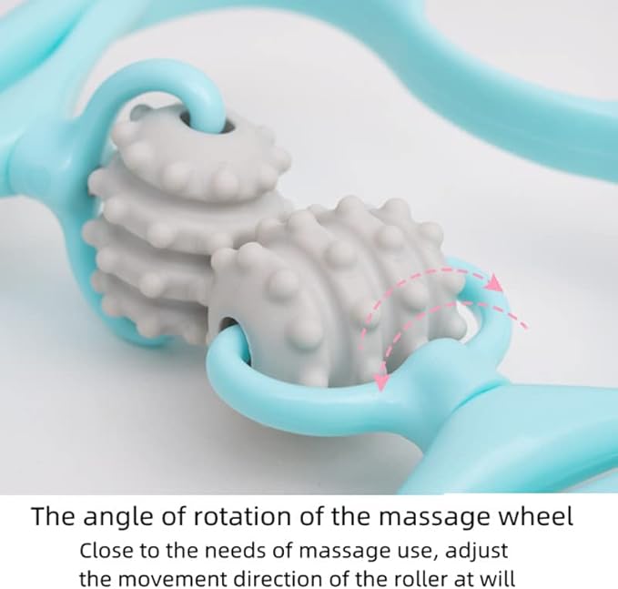 Shoulder Head Massage Neck Massager Clip Artifact Manual Cervical Spine Manual (Blue)