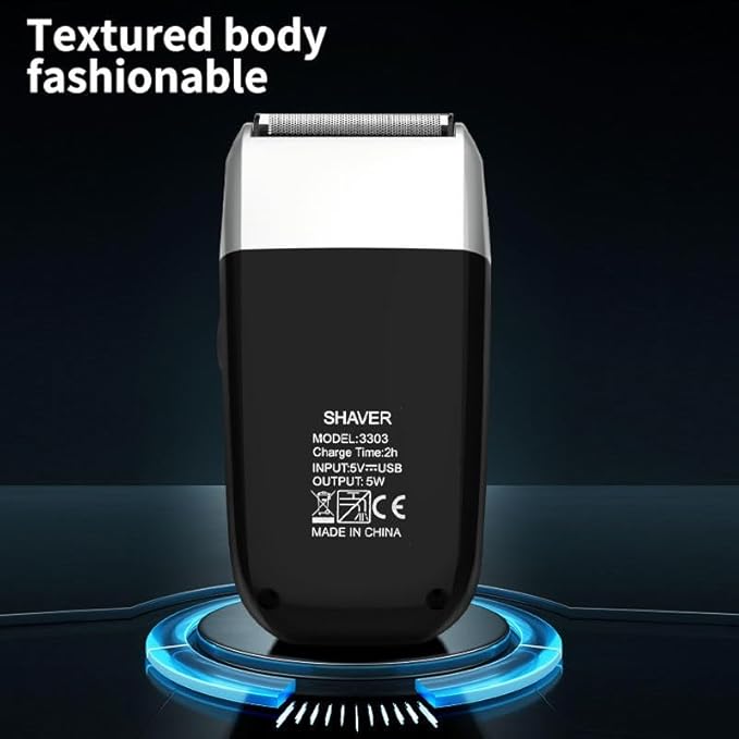 Men's Shaver 3-Blade System Hair Beard Electric Shaver for Men Washable Electric Razor Wet Dry Head Bald Shaving Machine Rechargeable