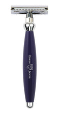 Edwin Jagger Bulbous De Razor - Safety Razor Double Edge Razor Wet Shaving Razors … (Blue)