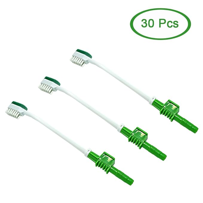 Elderly Oral Cleaning Disposable Suction Swab Toothbrush Head of Green (BOX of 30pcs)