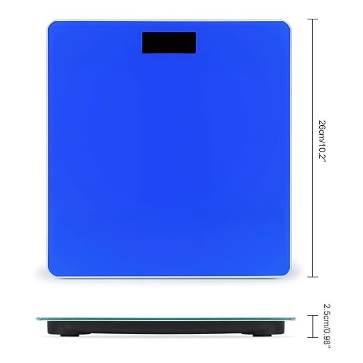 Women's Fashion Automatic Switch Digital Bathroom Weighing Scale Smart Scale Klein Blue