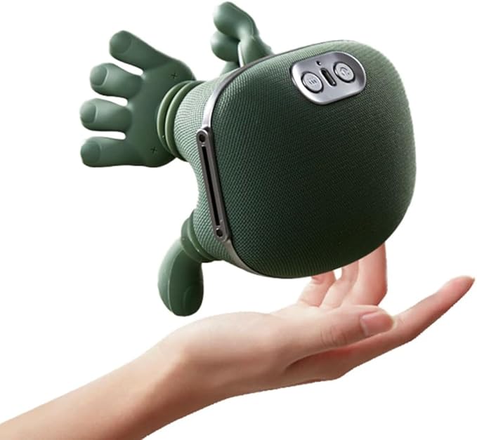 ZoserX - Bionic Heated Massager Portable Shiatsu Neck and Back Massager Electric Deep Tissue 4D Kneading Massage Simulated Human Hand Design for Pain Relief and Muscle Relax (Green)
