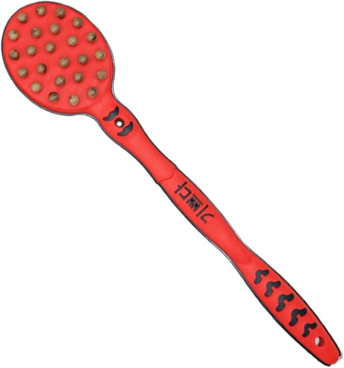 新款双面敲打经络拍养生拍打按摩棒 Leg Arms Back Calves Roller Massage Roller Stick 实木肩颈背部按摩捶 Manual Body Massage Hammer 礼品 HomeOffice Body Electric Massagers