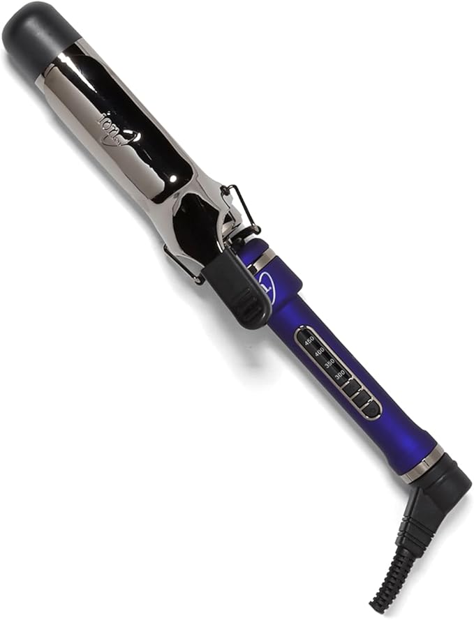 ion Titanium Pro Curling Iron 11/2 Inch Heats up to 450°F Maximum Curl Retention Dual Voltage