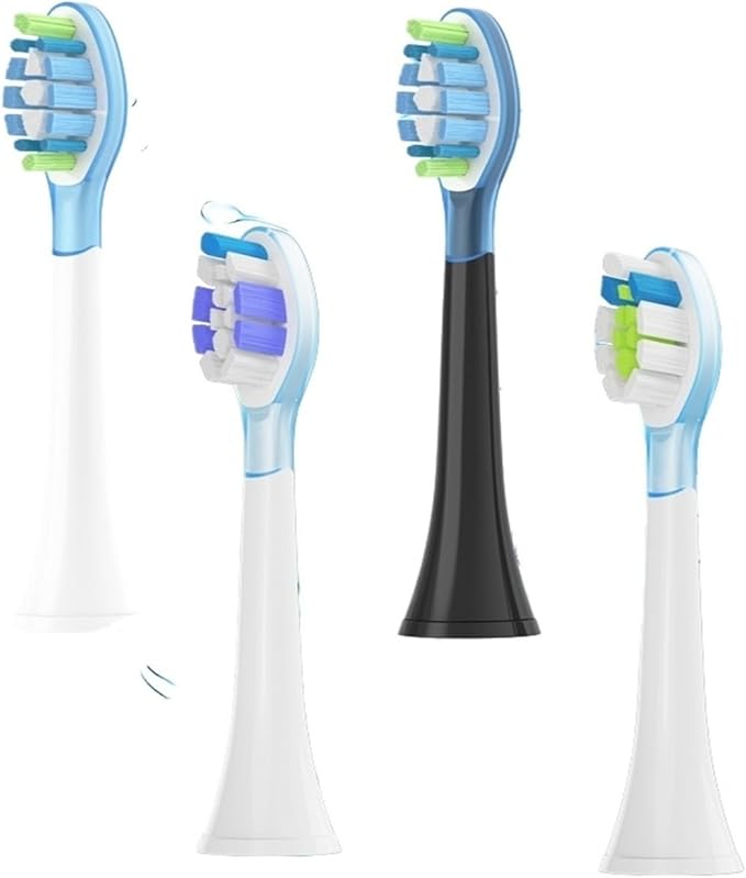 8Pcs Replacement Brush Heads Compatible for HX6064 HX6930 HX6730 Sonic Electric Toothbrush Vacuum 4100 6500 6100 5300 C3(C3 White)