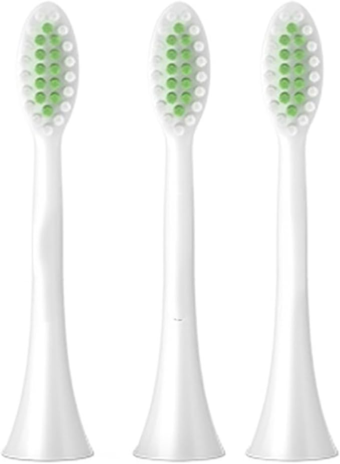 Compatible with Philips Gentle Clean Whitening HX2033/02 Brush Heads 2000 and 2100 Series toothbrushes (3-Pack)