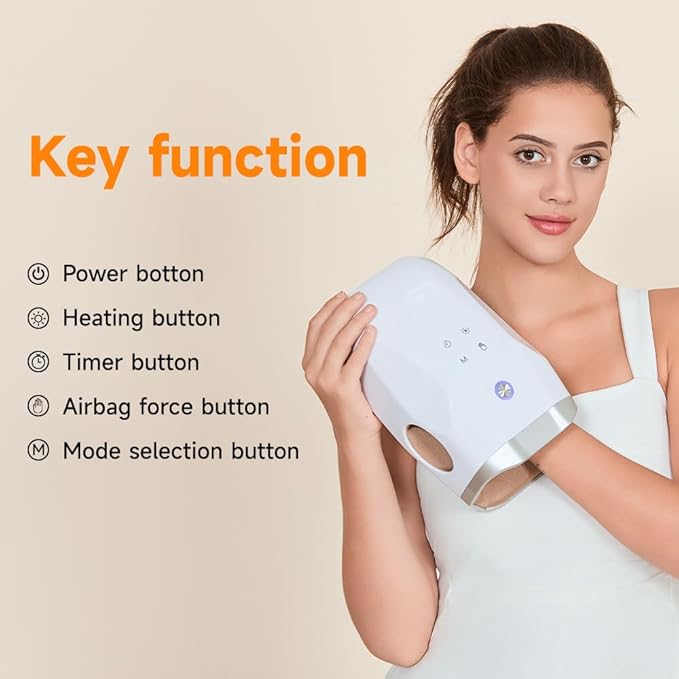 Hand Massager Cordless Hand Massager for Arthritis and Carpal Tunnel Gift for Men Women Parents Relaxation at Office