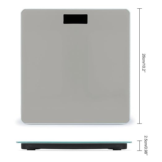 Energy Saving Scale Bathroom Weighing Scale Smart Scale for Body Weight Digital Light Grey