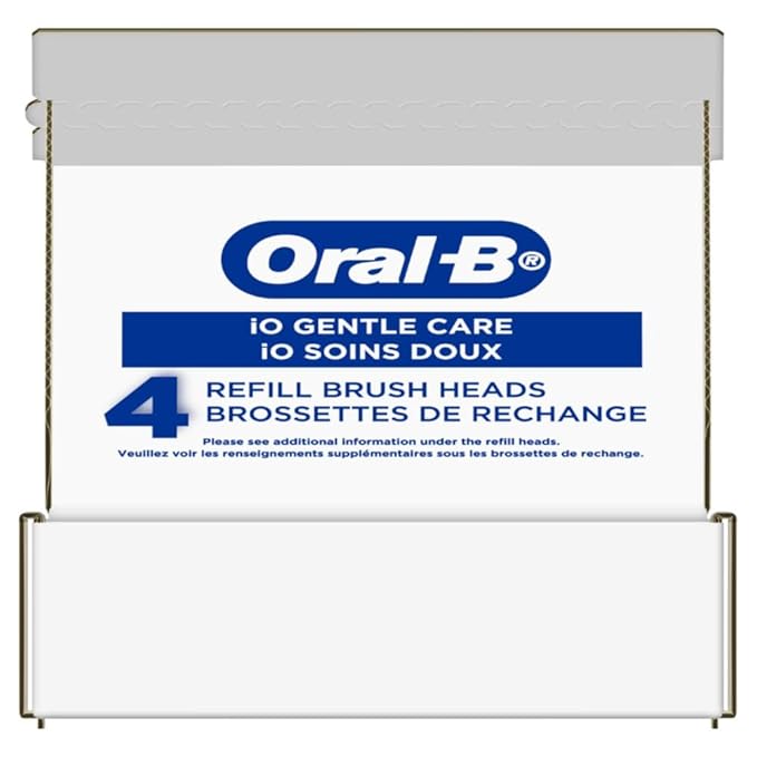 Oral-B iO Series Gentle Care Electric Toothbrush Replacement Brush Heads for an Oral-B Electric Toothbrush 4 Count White