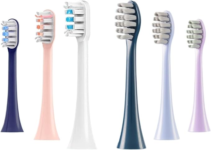 4 Pcs/Pack Toothbrush Replacement HeadsCompatible for FT7105/FT7106/FT7108/FT7205(M8PRO)