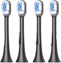 4Pcs Replacement ToothbrushCompatible for SOOCAS X3 Brush(4pcs Black)