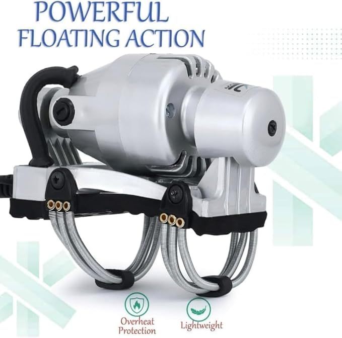 Electric Body Massager Gun 8 Modes Battery Powered Vibration Therapy for Pain Relief