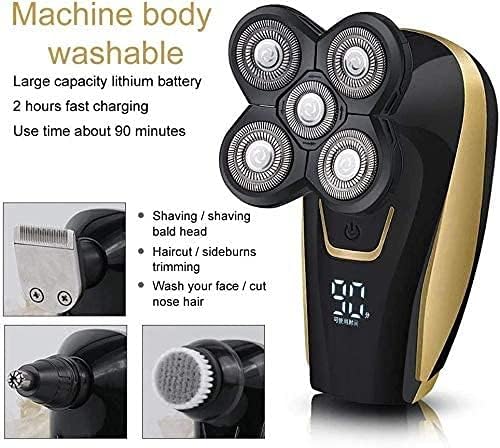 Electric Razor for MenMen's 4 in 1 Cordless Electric Rotary ShaversWaterproof USB Rechargeable Electric Shaver