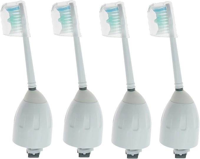 4pcs Brush HeadsCompatible for Philips Toothbrush E-Series Essence Elite Advance HX7351 HX7361 HX7500 HX7800 HX9800 HX9842 HX5310