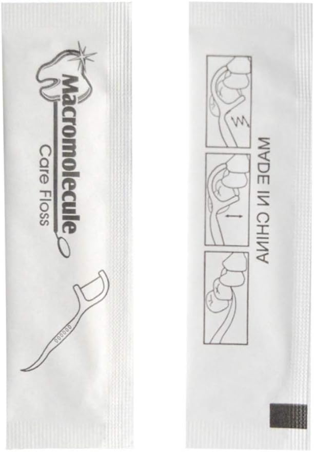 Each Individually Wrapped Teeth Cleaning Macromolecule Care Floss Travel Hotel Restaurant Dental Floss (500)