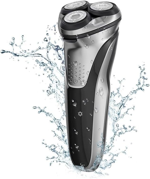 Electric Shavers for Men Men's Electric Shaver IPX7 Full Body Waterproof 3 Floating Heads Rechargeable Face Shaving Machine
