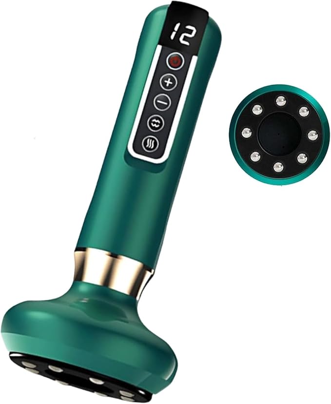 DAQIFCBO Handheld Cellulite Massager 2025 New Cellulite Remover for Legs Cordless Rechargeable Vibrating Massager Body Shaping Machine for Arms Legs Back Used at Home Green