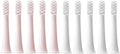 for XIAOMI MIJIA T100 Replacement Brush Heads Sonic Electric Toothbrush Vacuum Dupont Soft Bristle Suitable Nozzles 10Pcs Clean(5Pink 5White)