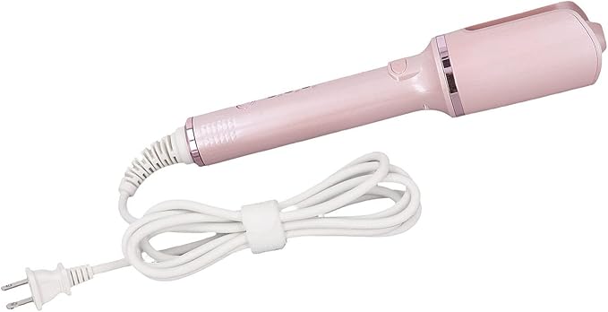 Hair Curling Iron Negative Ion Hair Curler with Dual Ion Generator 3 Temperature Settings Wand Curler for Women Pink Color 54W