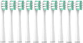10PCS Vacuum Replacement Brush Heads Compatible for Y1S/Y4/U1/U2/U3/P1/P4 Soft Sonic Electric Toothbrush Clean Nozzles(10RoundCareWhite)