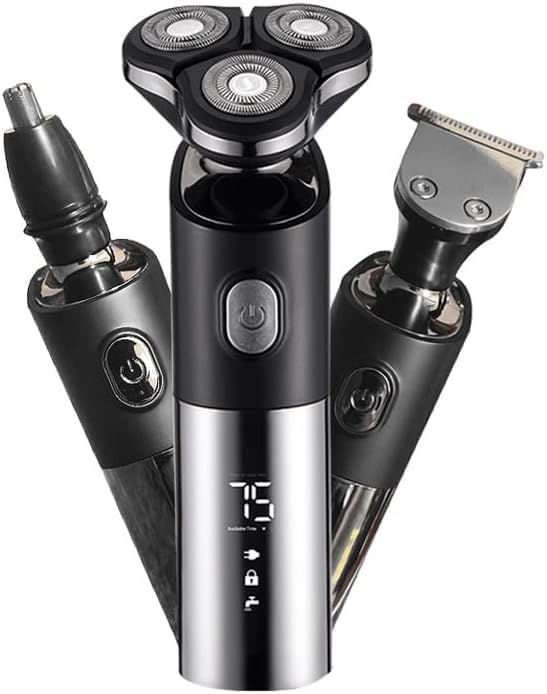 Electric Razor for Men's 3 Head Electric Shaver for Men 3D Electric Razor Waterproof Beard Trimmer Cutter for Men Shaving Machine Recharge LED Display