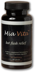 FEMMEPHARMA Mia Vita Hot Flash Supplements for Menopause Non-GMO Natural Hormone Regulation for Night Sweats Black Cohosh &amp Dong Quai 60 Capsules (30 Day Supply)