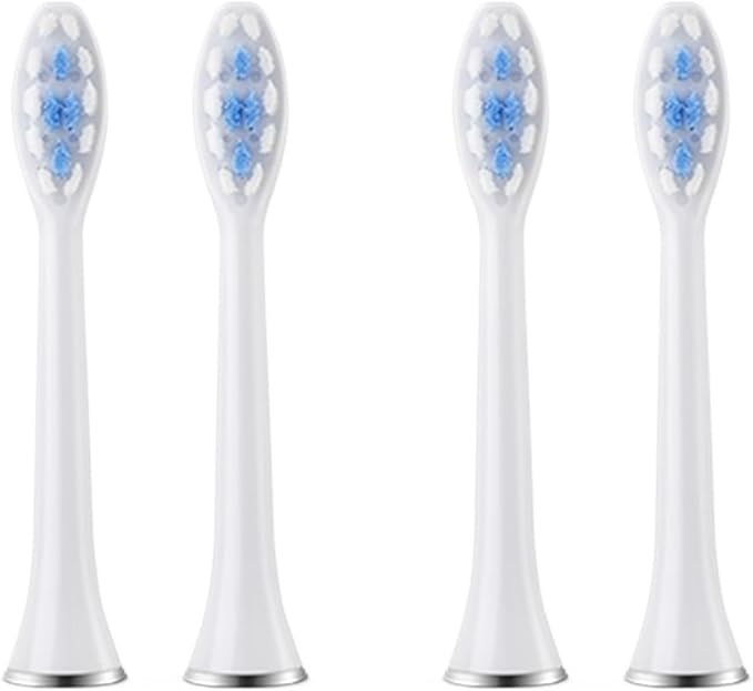 4/8PCS Replacement Toothbrush HeadsCompatible for SUBORT S7 Brush Heads Electric Accessories(4 White Brush Head)