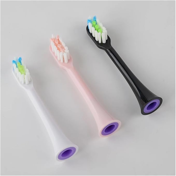 Replacement Brush Heads Compatible for X3U/X3Pro/X5/V1/D2/D3 12pcs Bristle Electric Toothbrush Sealed Packed