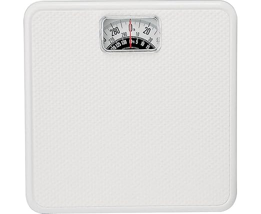 Taylor Precision Products White Square Mechanical Bath Scale