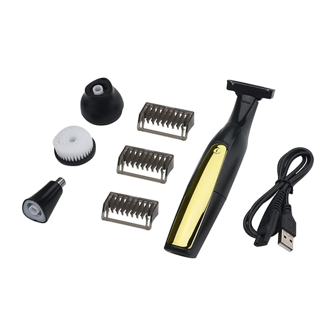 1set Electric Face Trimmer for Men Portable Travel Electric Shaver Usb Rechargeable Design Multi-functional Grooming Tool for Facial Nose Hair Trimming