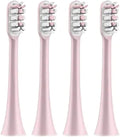 Sonic Electric Toothbrush Heads Compatible for X3 X5 X3U X1 V1 V2 Replacement Nozzles with Anti-dust Cap(4pcs Pink)