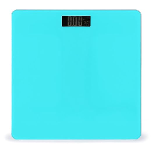 Automatic Switch Digital Bathroom Weighing Scale Smart Scale for Body Weight Blue