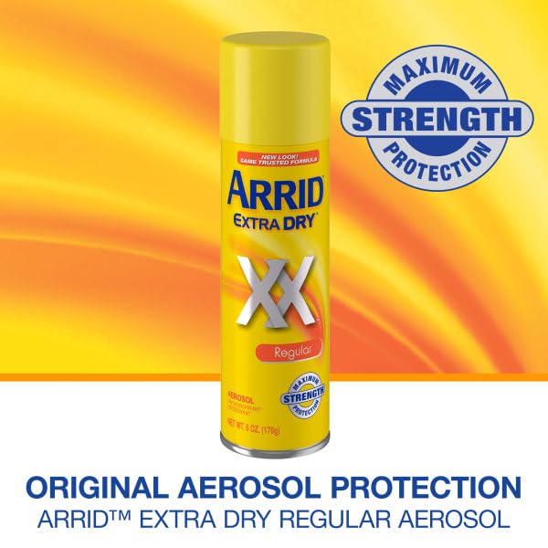 Arrid XX Extra Dry Aerosol Antiperspirant Deodorant Regular 6 oz. (Pack of 12)