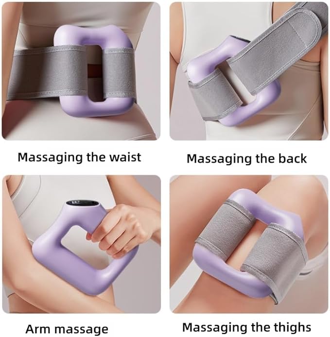 Fast Fat Burning Yoga Ring MassagerFascia Rings MassagersFat Removal and Massage 2 in 1Multifunctional Full-Body Fascia RingsAdjustable 3 Modes/5 Levels of Intensity Massages (Pink)