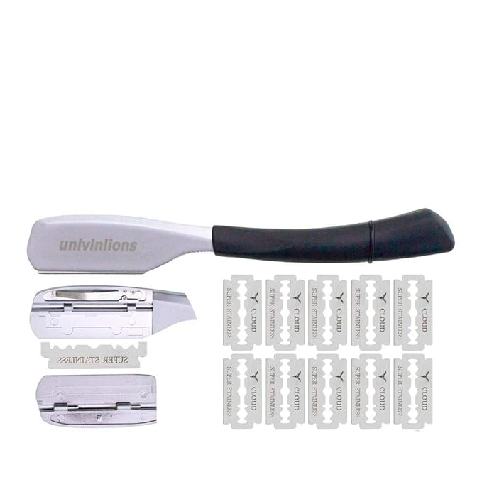 DE Razors 10 Blades Manual Shaver Salon Barber Razor Beard face shaver underarm hair removal Body shaving men shave eyebrow
