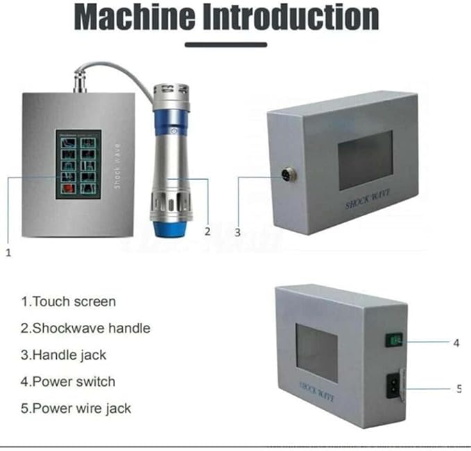 Shockwave Therapy Machine ED Pain Relief Massager Professional High Efficient Electromagnetic Extracorporeal Deep Tissue Percussion Body