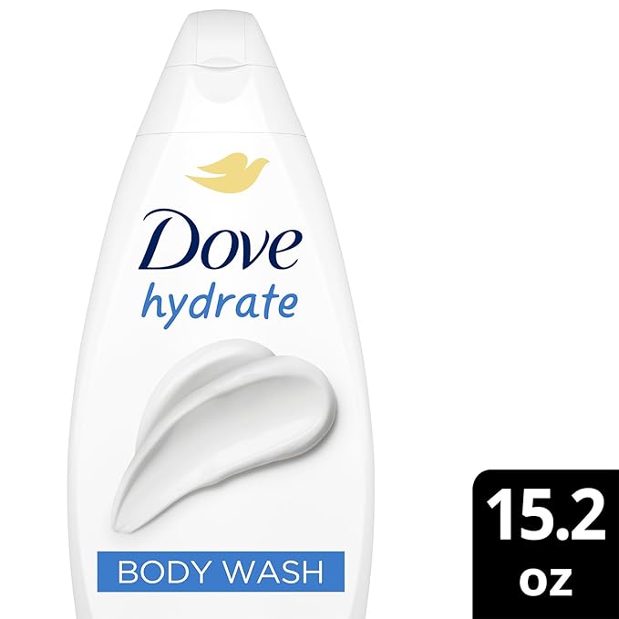 Dove Body Wash Hydrate 6-Pack – Moisturizing Cleanser for Smooth Soft Skin 15.22 Oz Ea