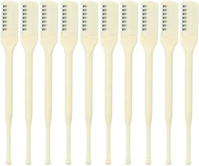 360° Rotating Manual Nose Hair Trimmer – Eyebrow Shaping Dead-Angle-Free Cleaning &amp Facial Grooming for Men &amp Women(10pcs)