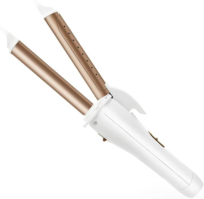 3-in-1 Gold Ceramic Hair Curling Iron - Professional Hair Curler Straightener &amp Heated Roller for Versatile Styling(DUS)