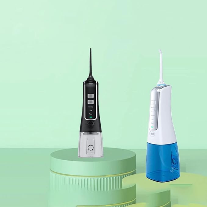 Water Flossers for Teeth Portable 300ML Electric Flosser Pick USB Rechargeable Water Teeth Cleaner Picks 3 Cleaning ModesIPX7 Waterproof (Color : B)